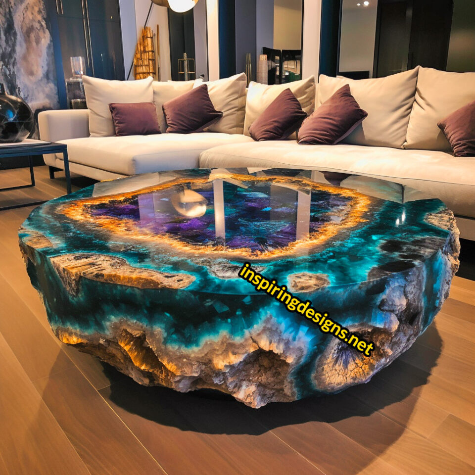 These Giant Geode Coffee Tables Are Stunning And Probably Insanely