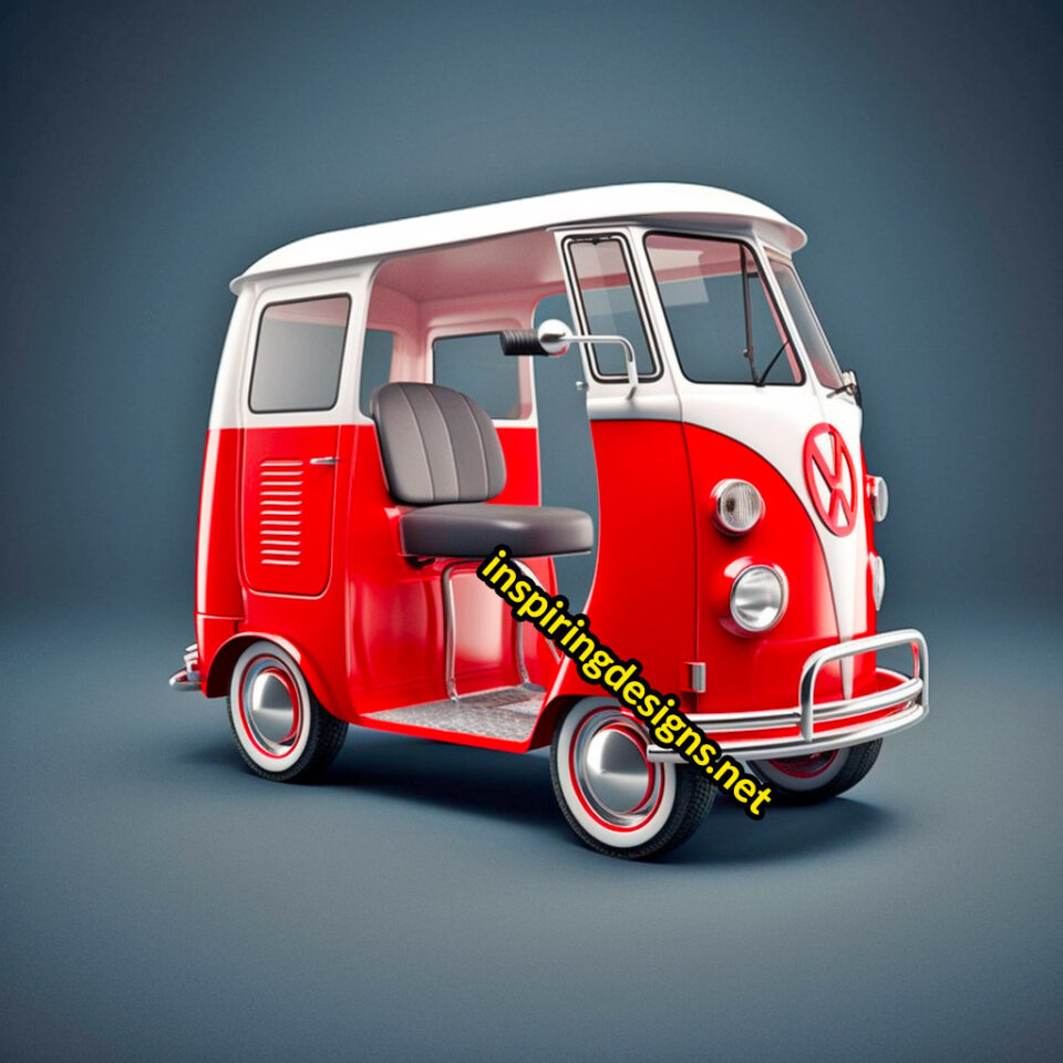 These Volkswagen Hippy Van Mobility Scooters Are The Ultimate Retro