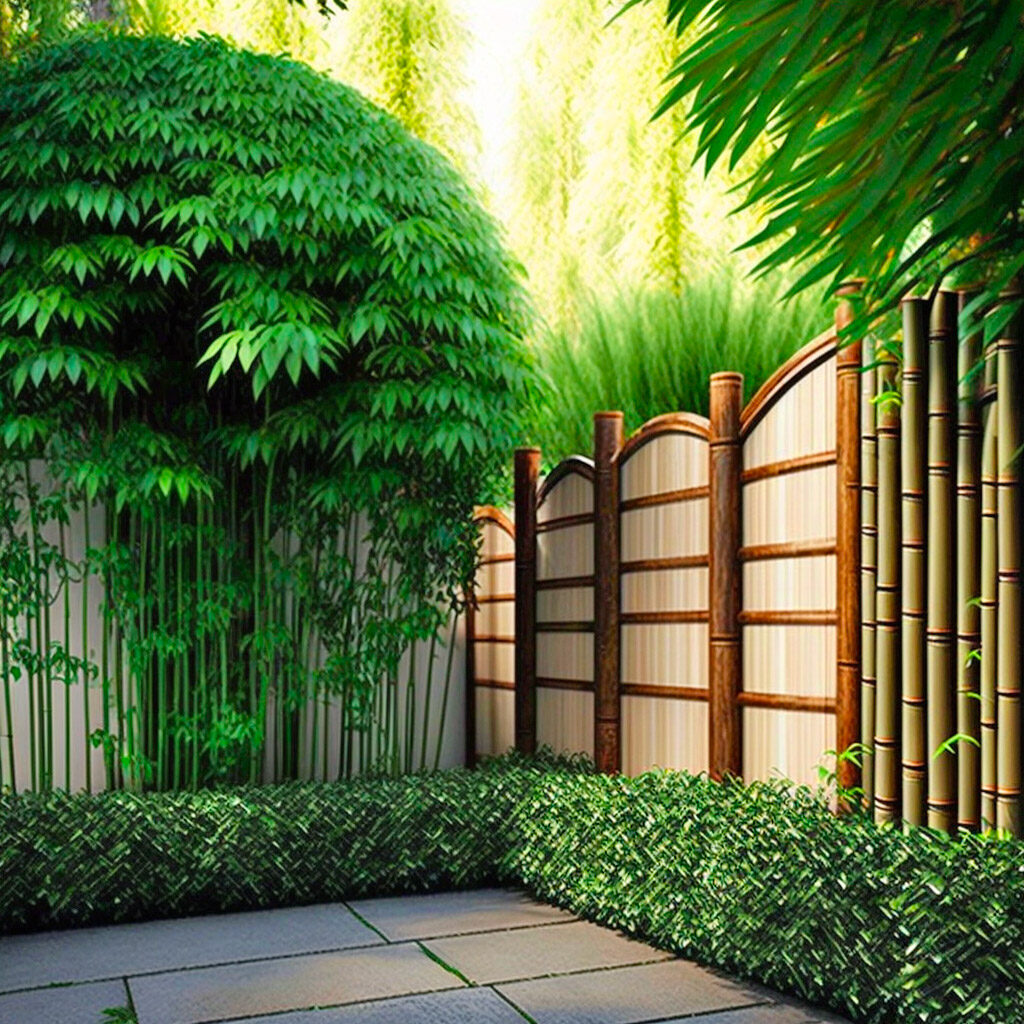 Creative bamboo fence design inspiration