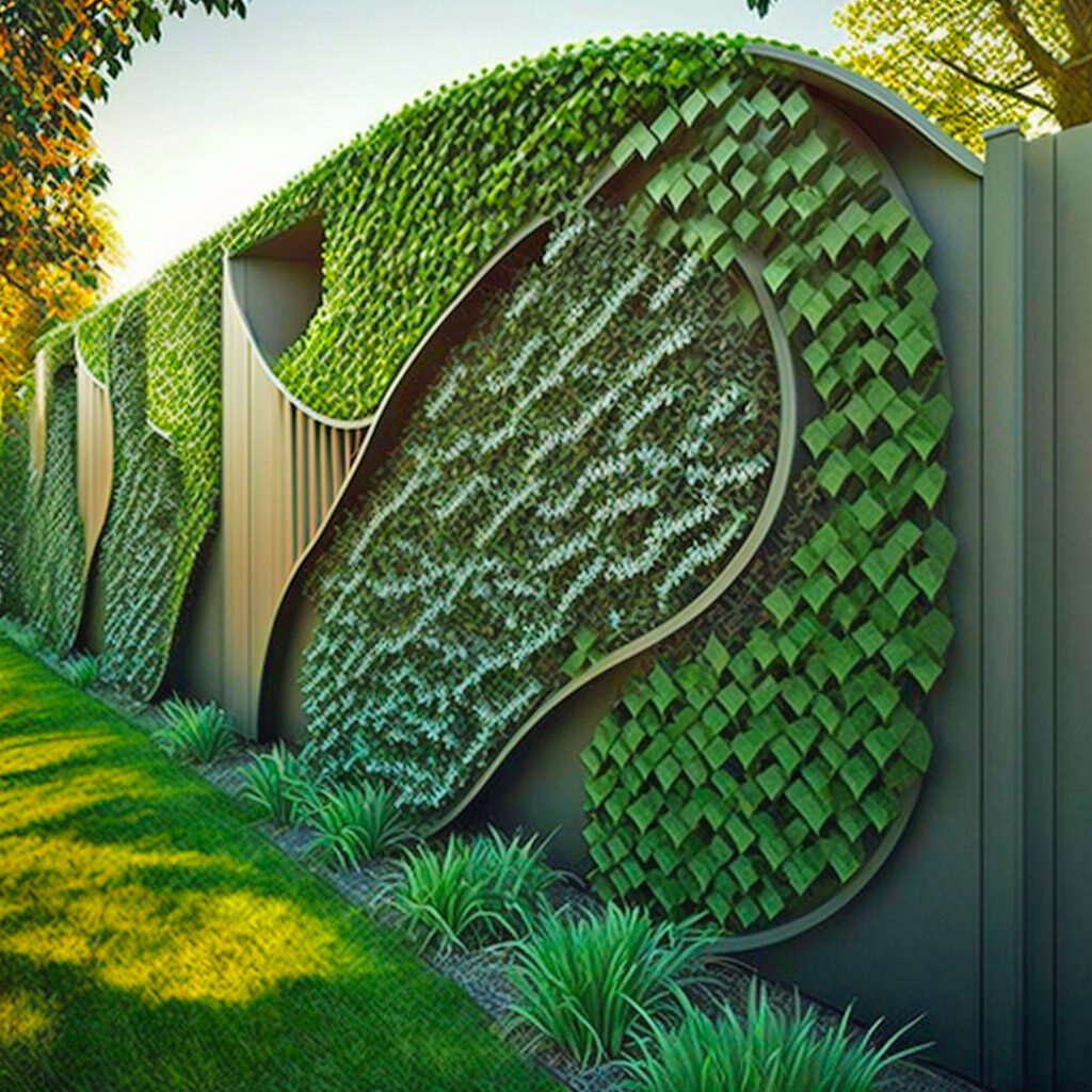 Creative living fence design inspiration