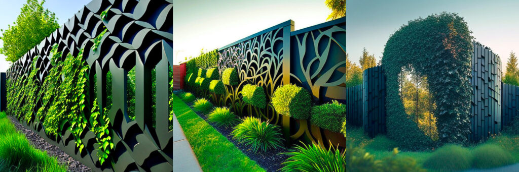 Creative living fence design inspiration