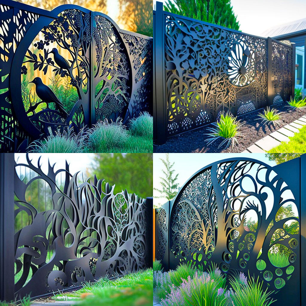 Creative metal fence design inspiration