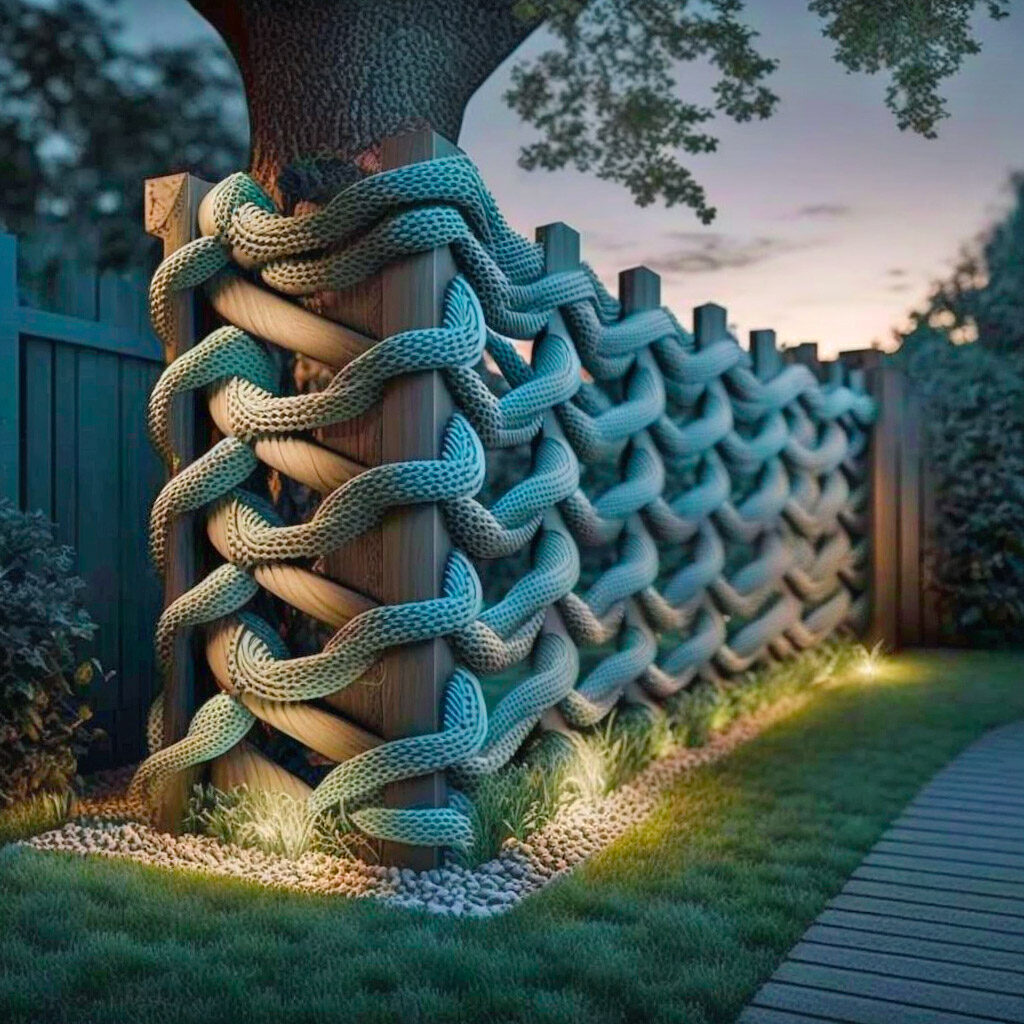 Creative rope fence design inspiration