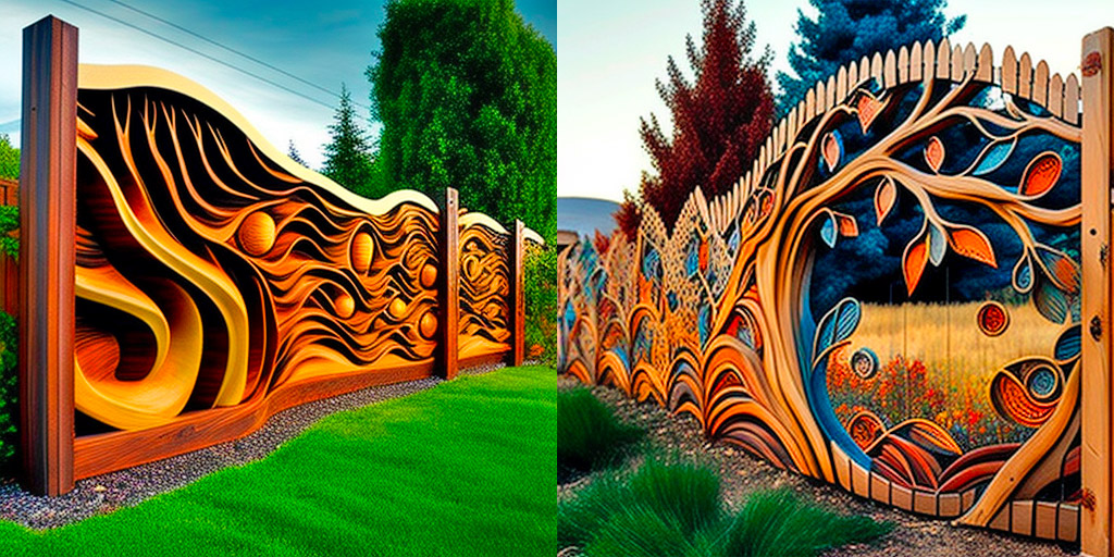 Creative wood fence designs inspiration