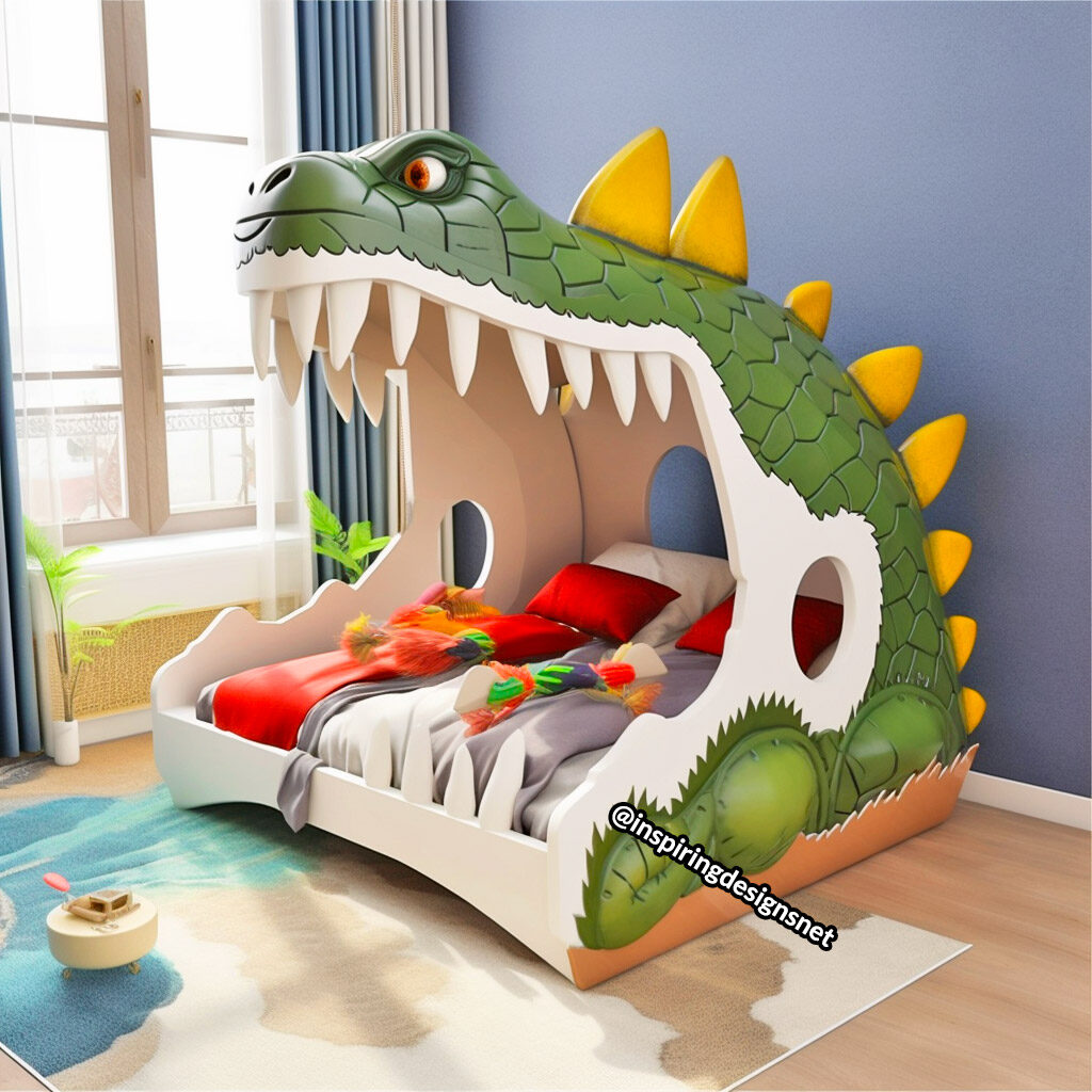 Dinosaur Shaped Kids Beds