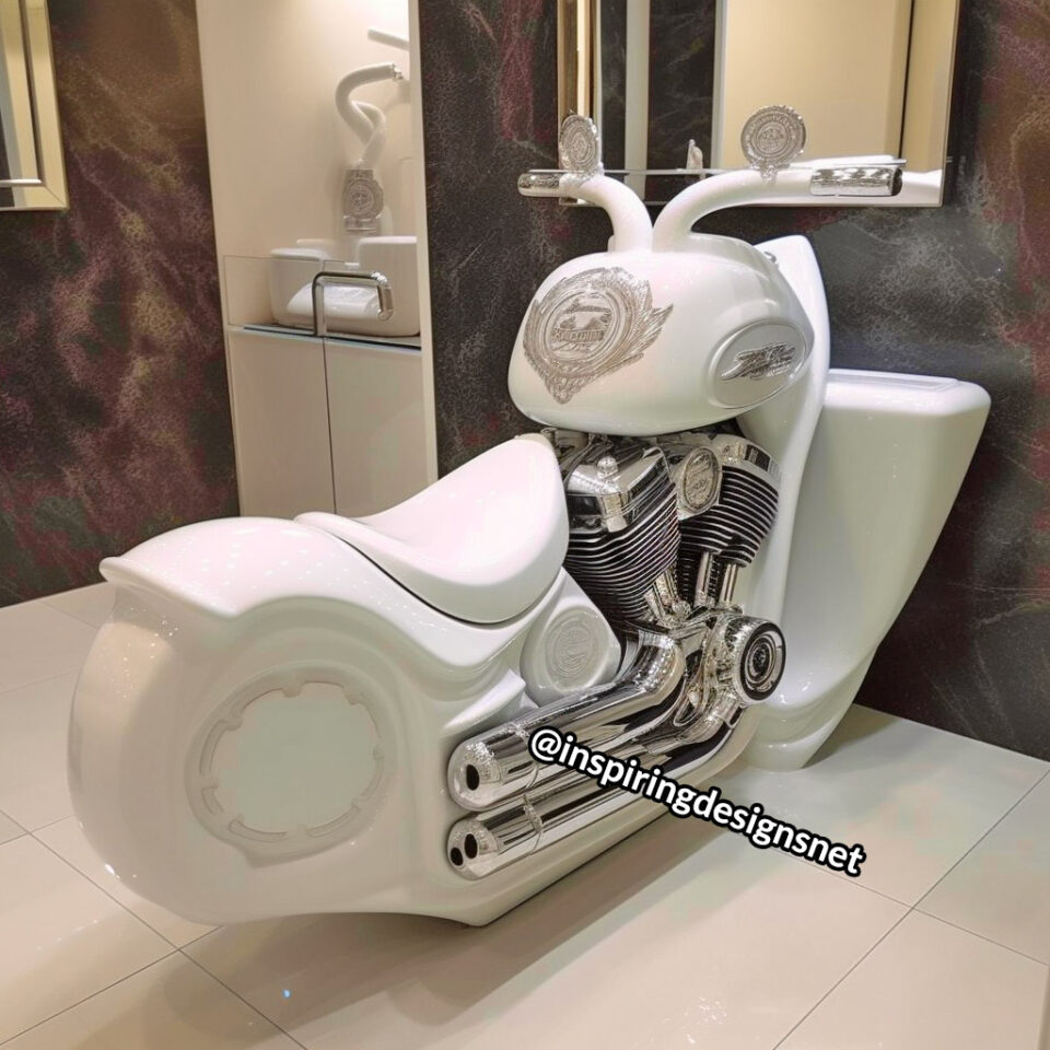 HarleyDavidson Inspired Toilets The Ultimate Throne for Motorcycle