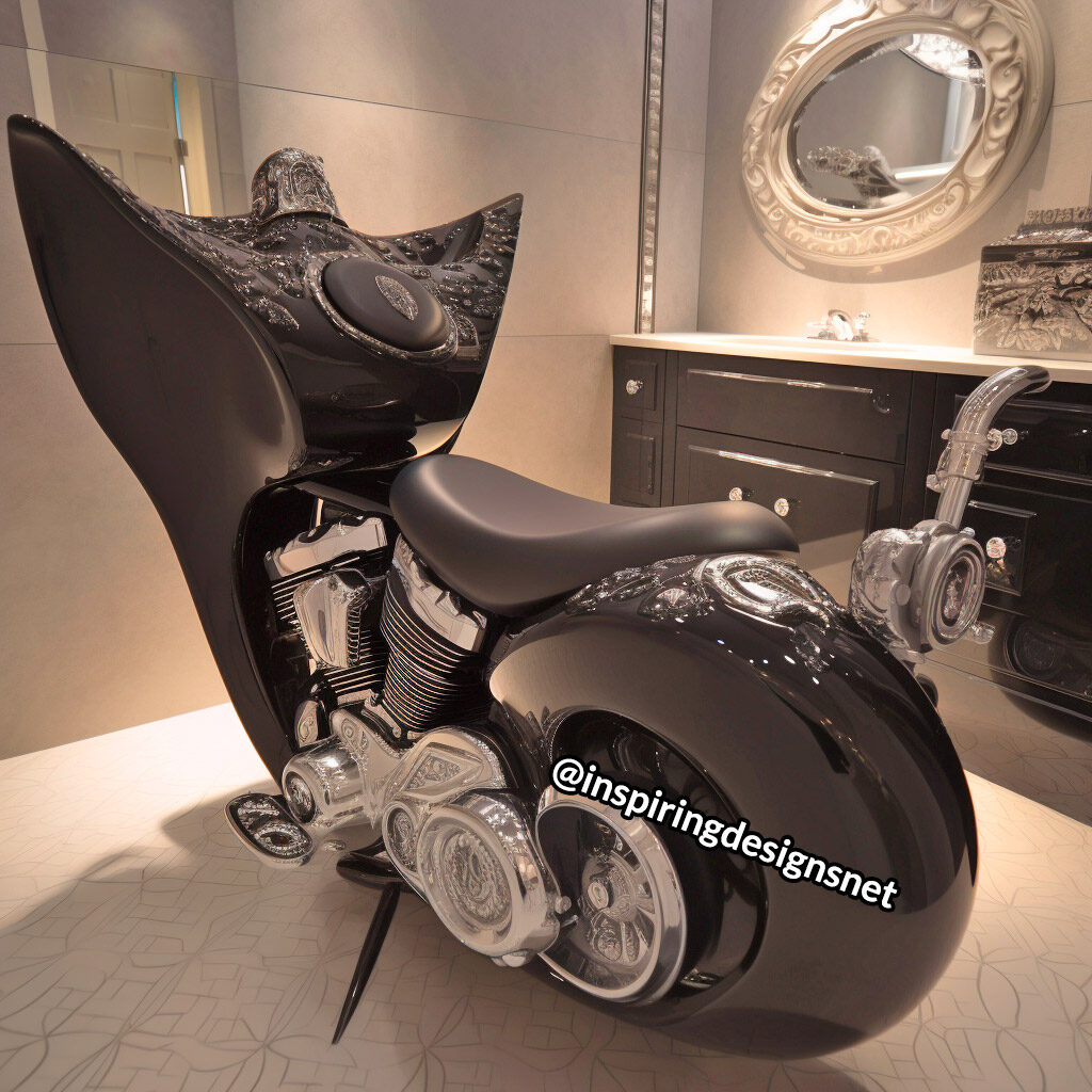 Harley-Davidson Inspired Toilets - Toilet made form motorcycle