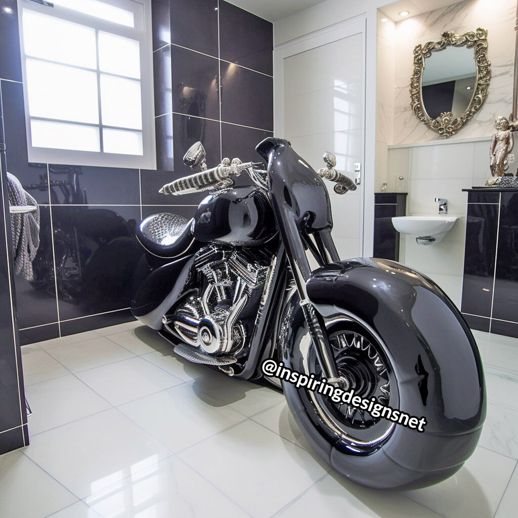 Harley-Davidson Inspired Toilets - Toilet made form motorcycle