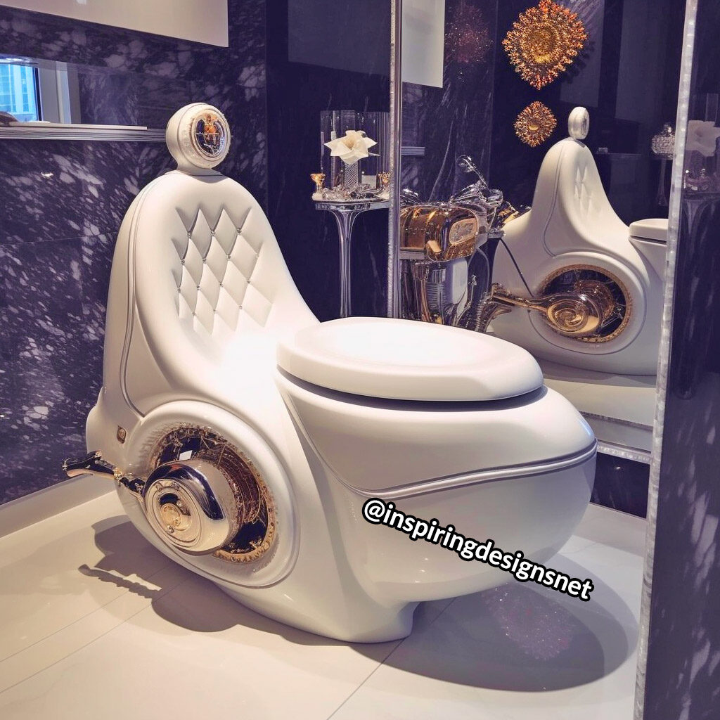 Harley-Davidson Inspired Toilets - Toilet made form motorcycle