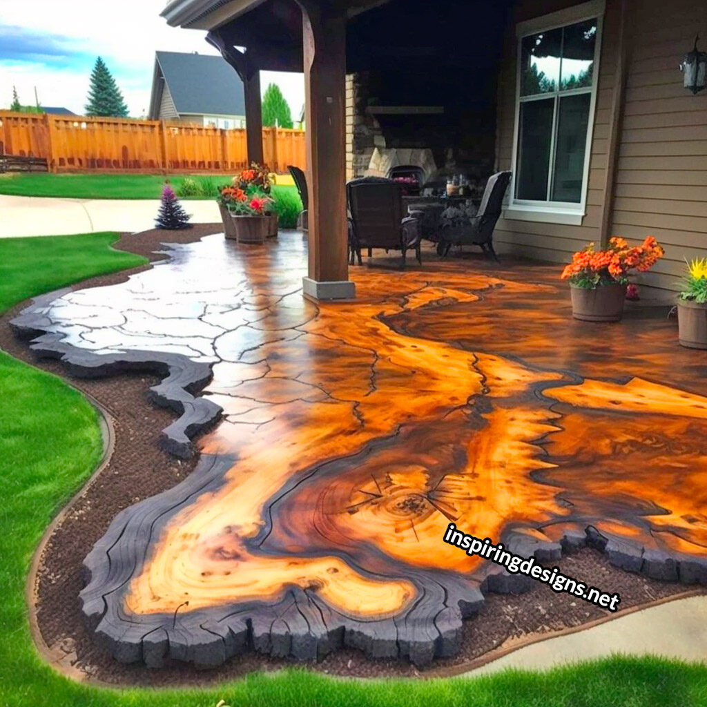 Stamped Concrete That Looks Like Wood: 30 Amazing Examples That Will 