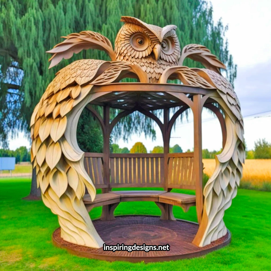 Beautiful Creative Pergola Owl design with incredible craftsmanship