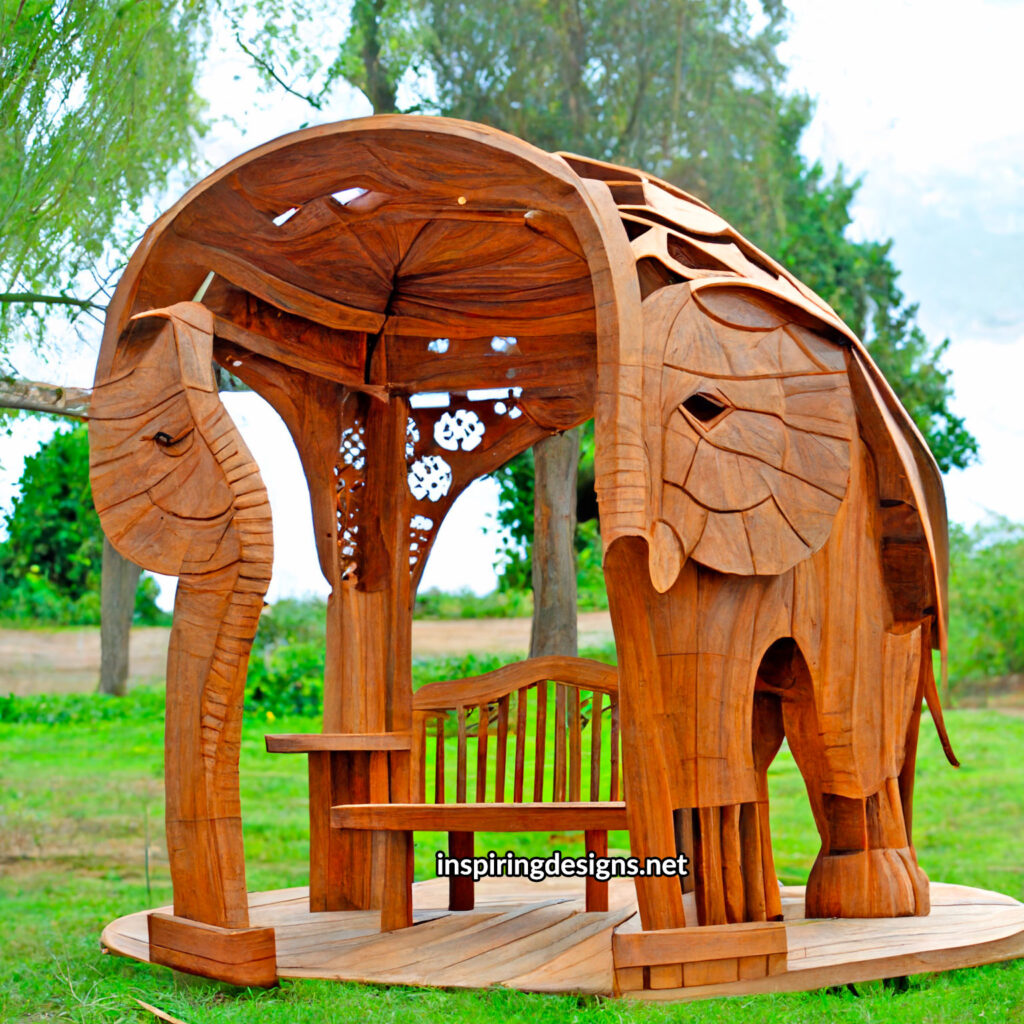 Beautiful Creative Elephant Pergola design with incredible craftsmanship