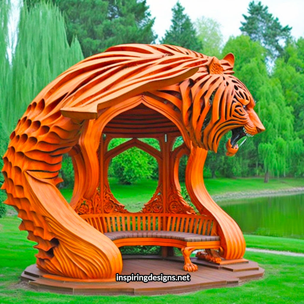 Beautiful Creative Tiger Pergola design with incredible craftsmanship