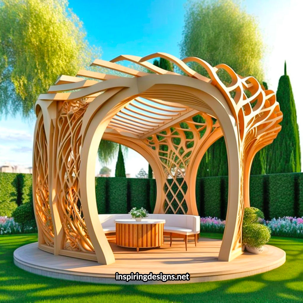 Beautiful Creative Pergola design with incredible craftsmanship