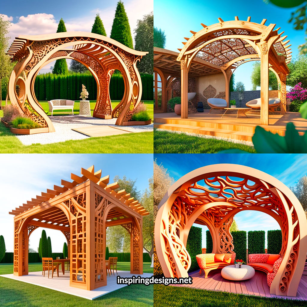 Beautiful Creative Pergola design with incredible craftsmanship