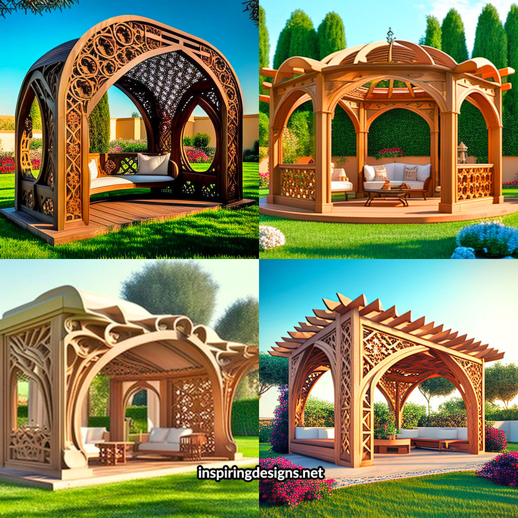 Beautiful Creative Pergola design with incredible craftsmanship