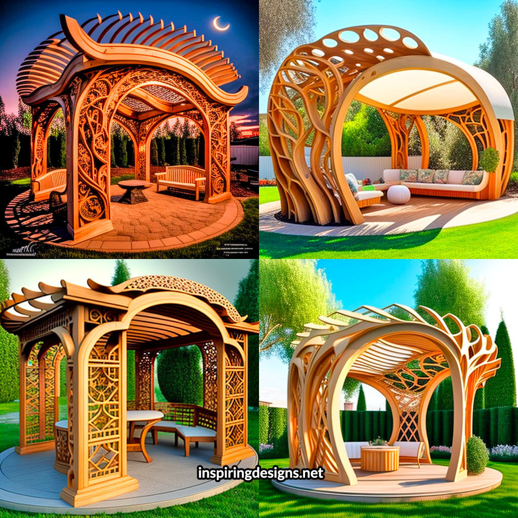 Beautiful Creative Pergola design with incredible craftsmanship