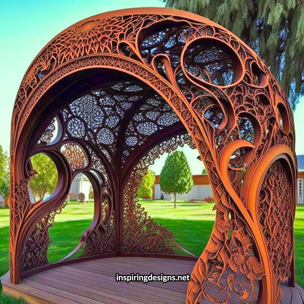 Beautiful Creative Pergola design with incredible craftsmanship