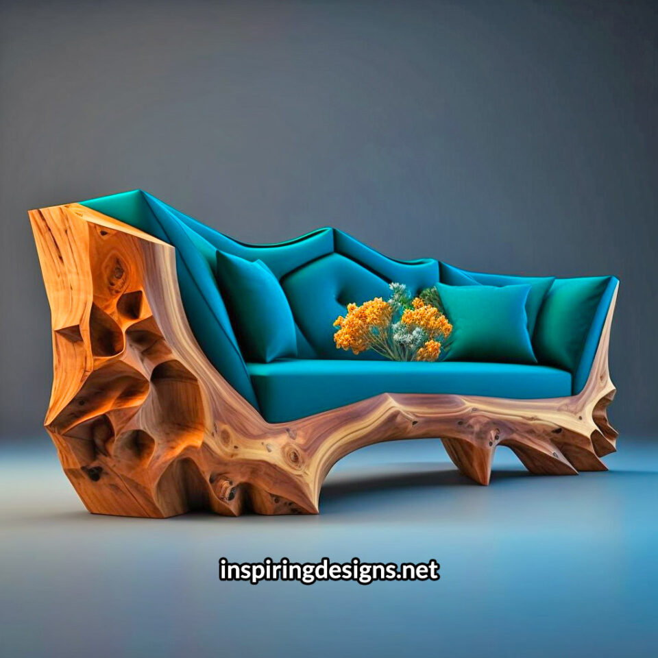 These Live Edge Wooden Sofas Are The Perfect Furniture Piece For a
