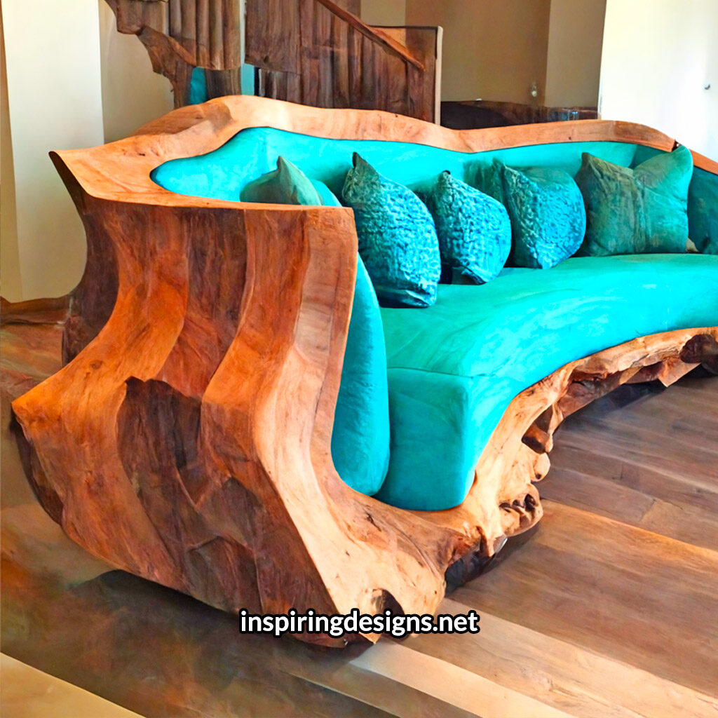 Live Edge Wooden Sofas