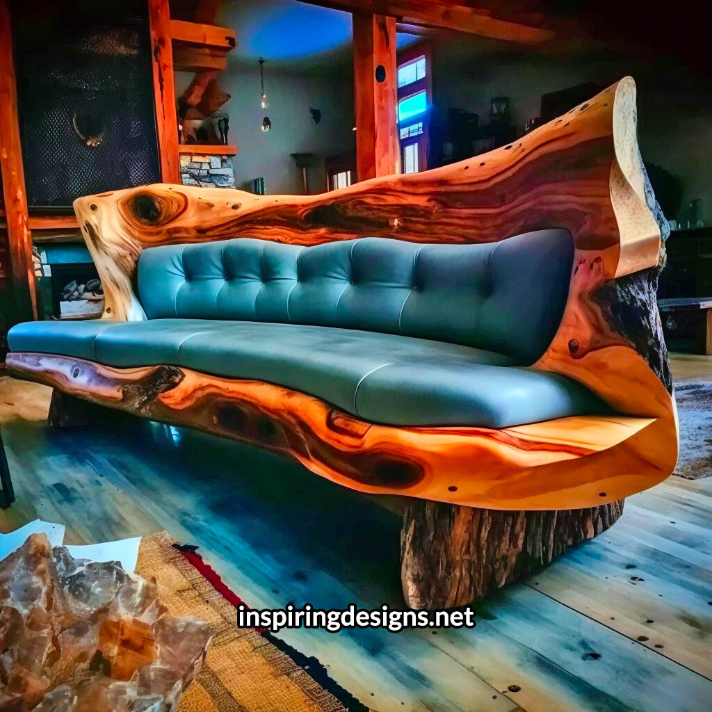 Live Edge Wooden Sofas