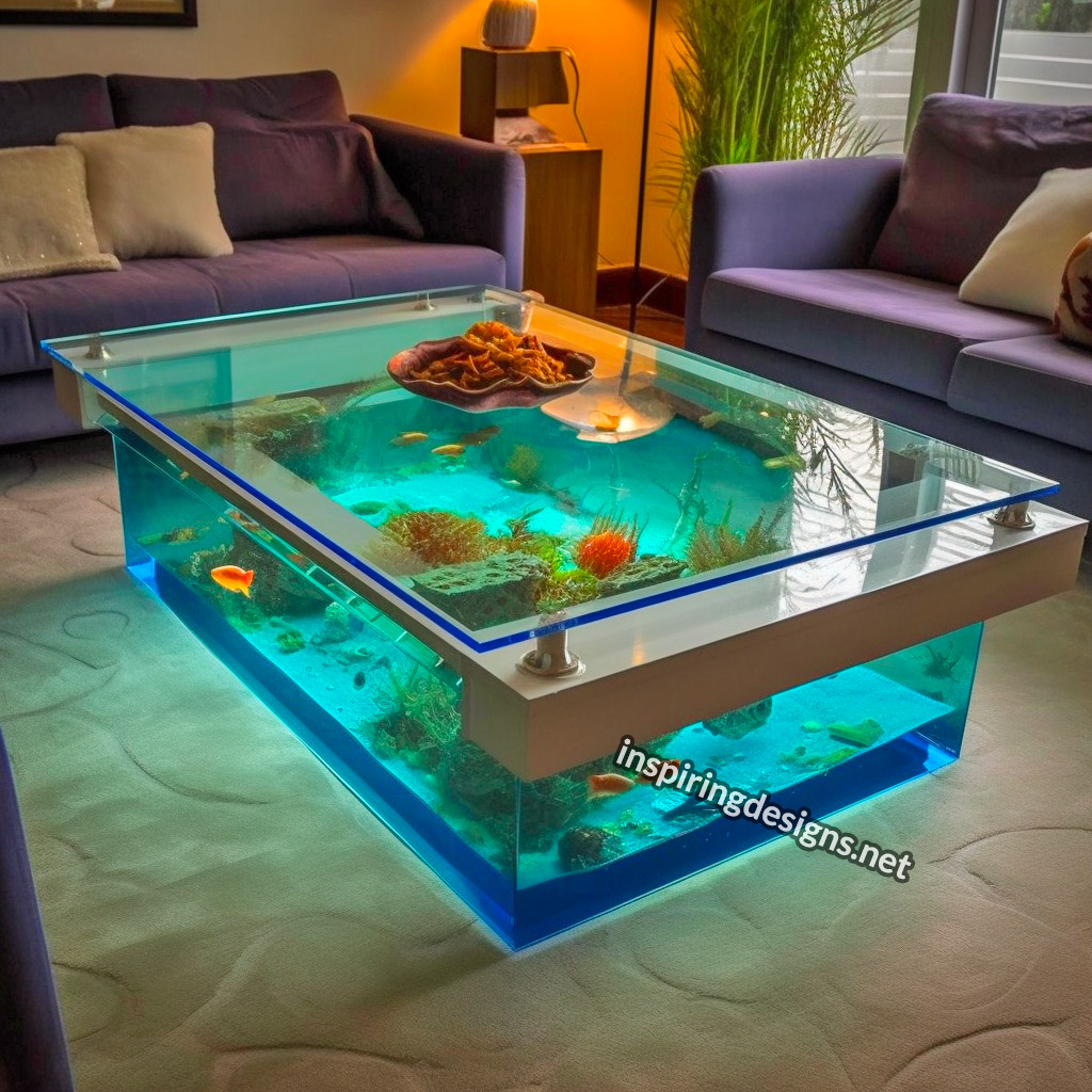 Glass Coffee Table Aquariums