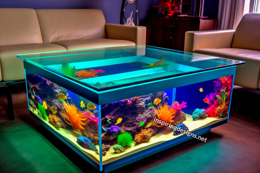 7 Aquarium Table Design Inspirations to Beautify Your Room - Furnizing