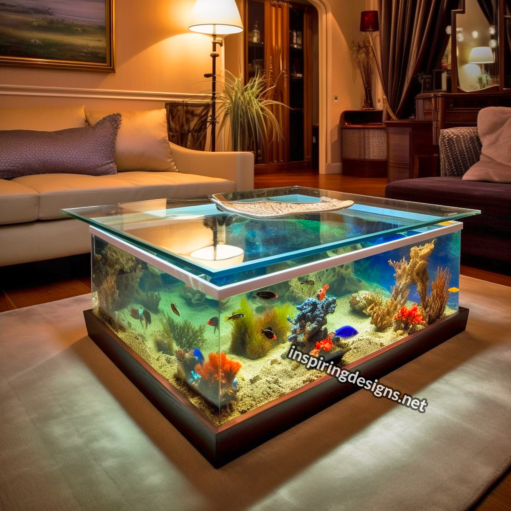 Glass Coffee Table Aquariums