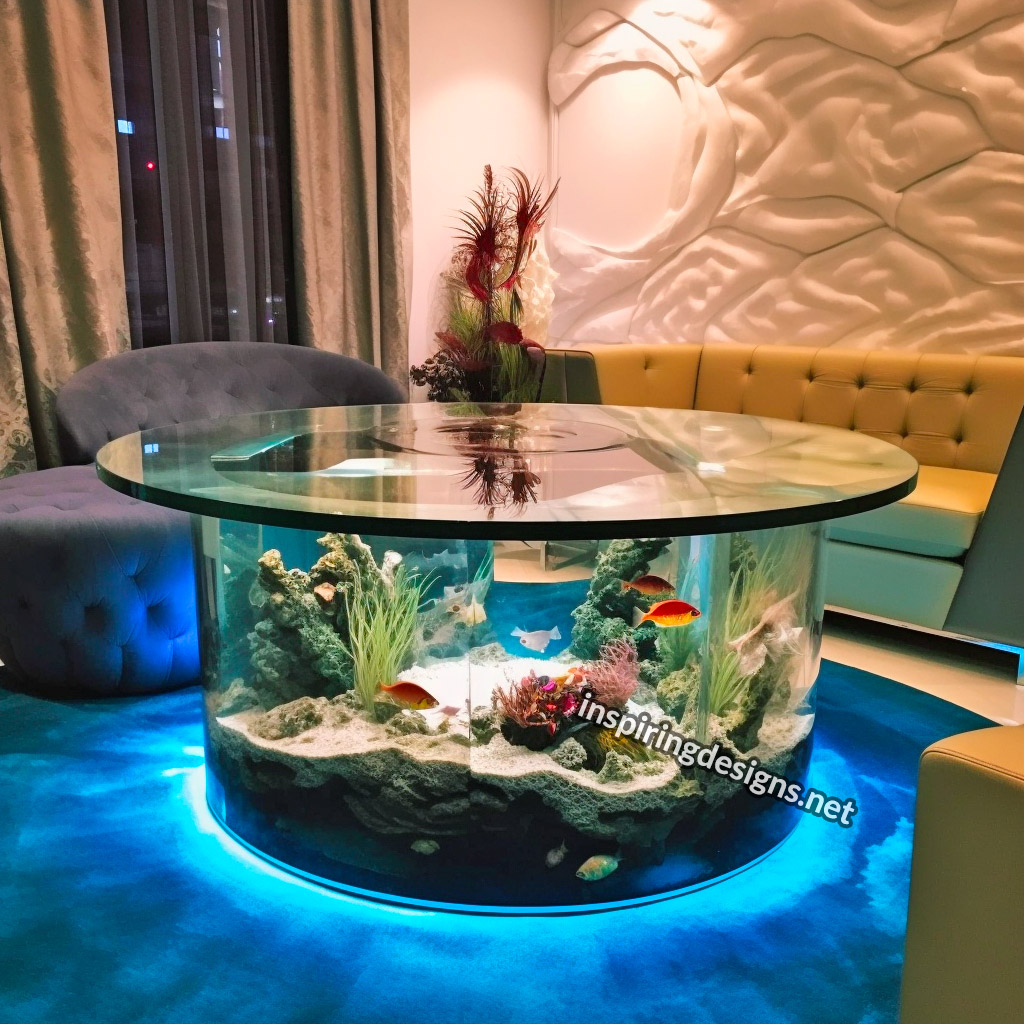 Glass Coffee Table Aquariums