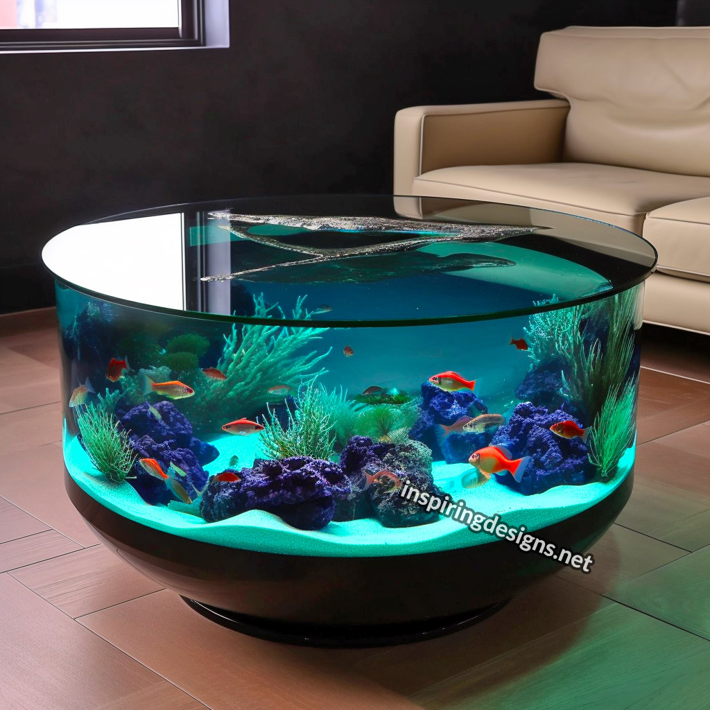 Glass Coffee Table Aquariums