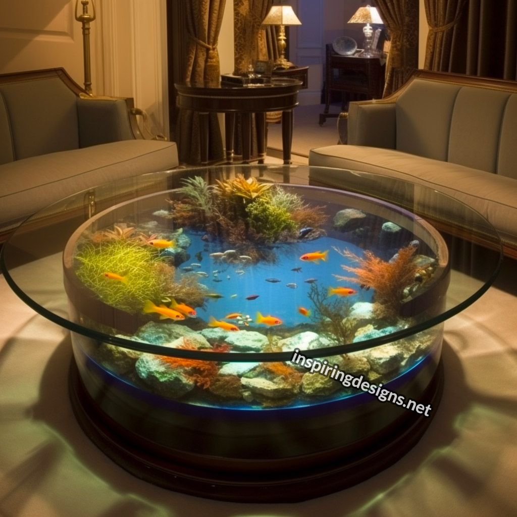 Glass Coffee Table Aquariums