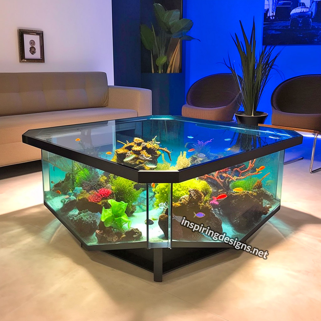 Glass Coffee Table Aquariums