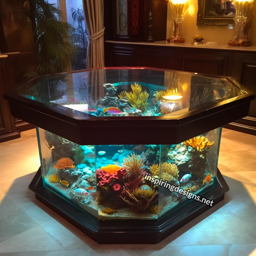 Glass Coffee Table Aquariums