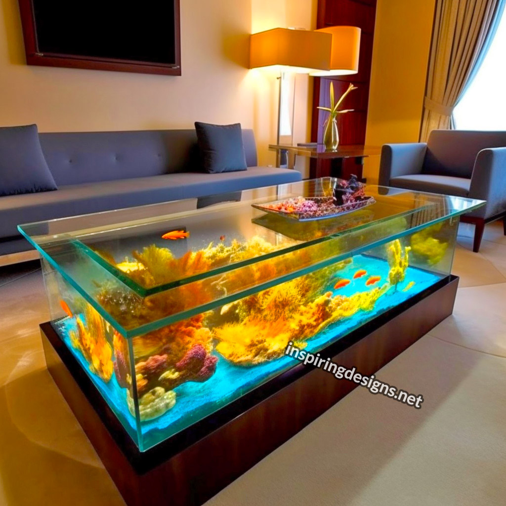 Glass Coffee Table Aquariums