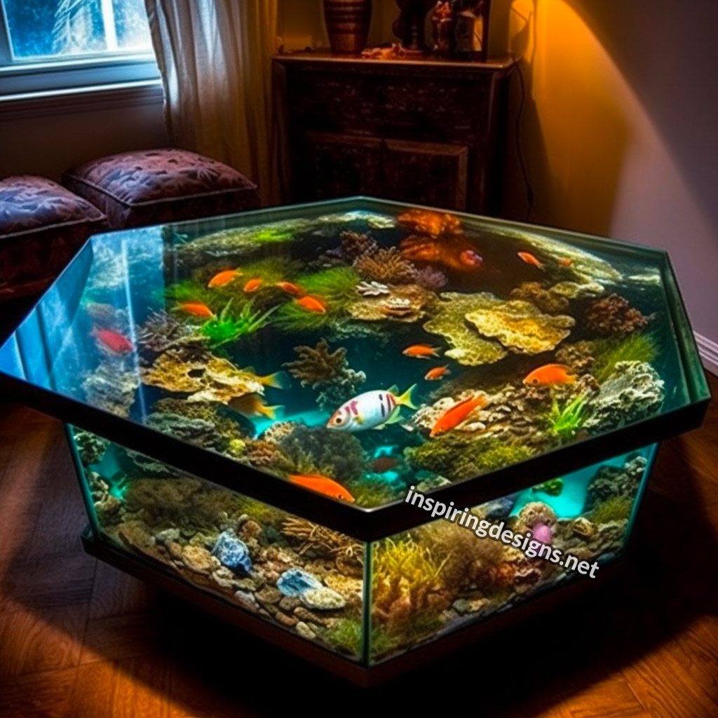 Glass Coffee Table Aquariums