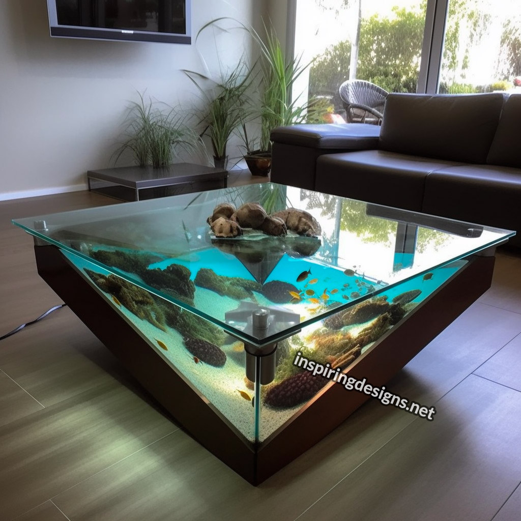 Aquarium tea hot sale table price