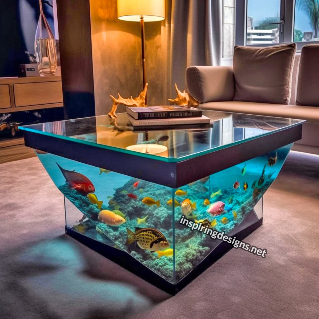 Glass Coffee Table Aquariums