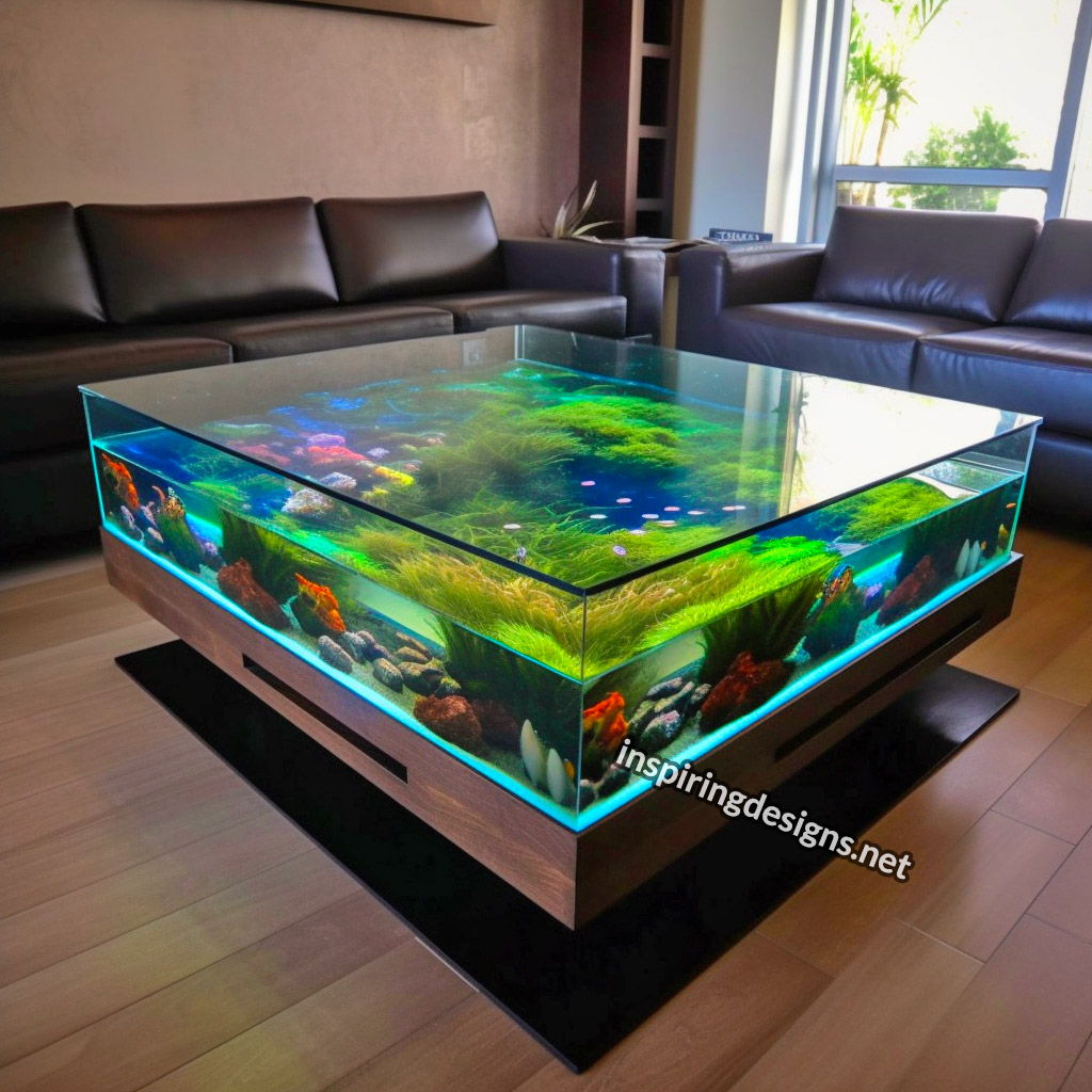 Glass Coffee Table Aquariums