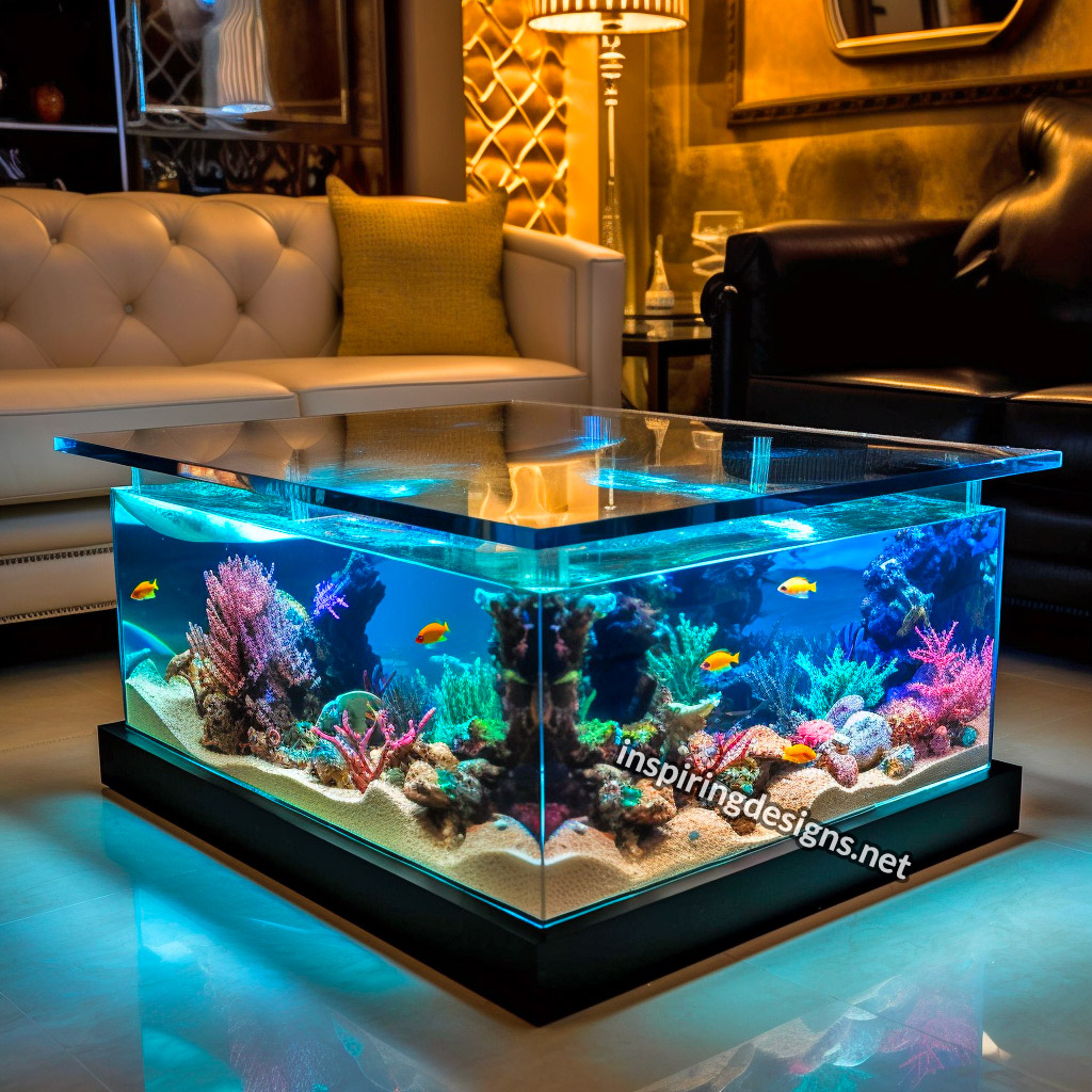 Glass Coffee Table Aquariums