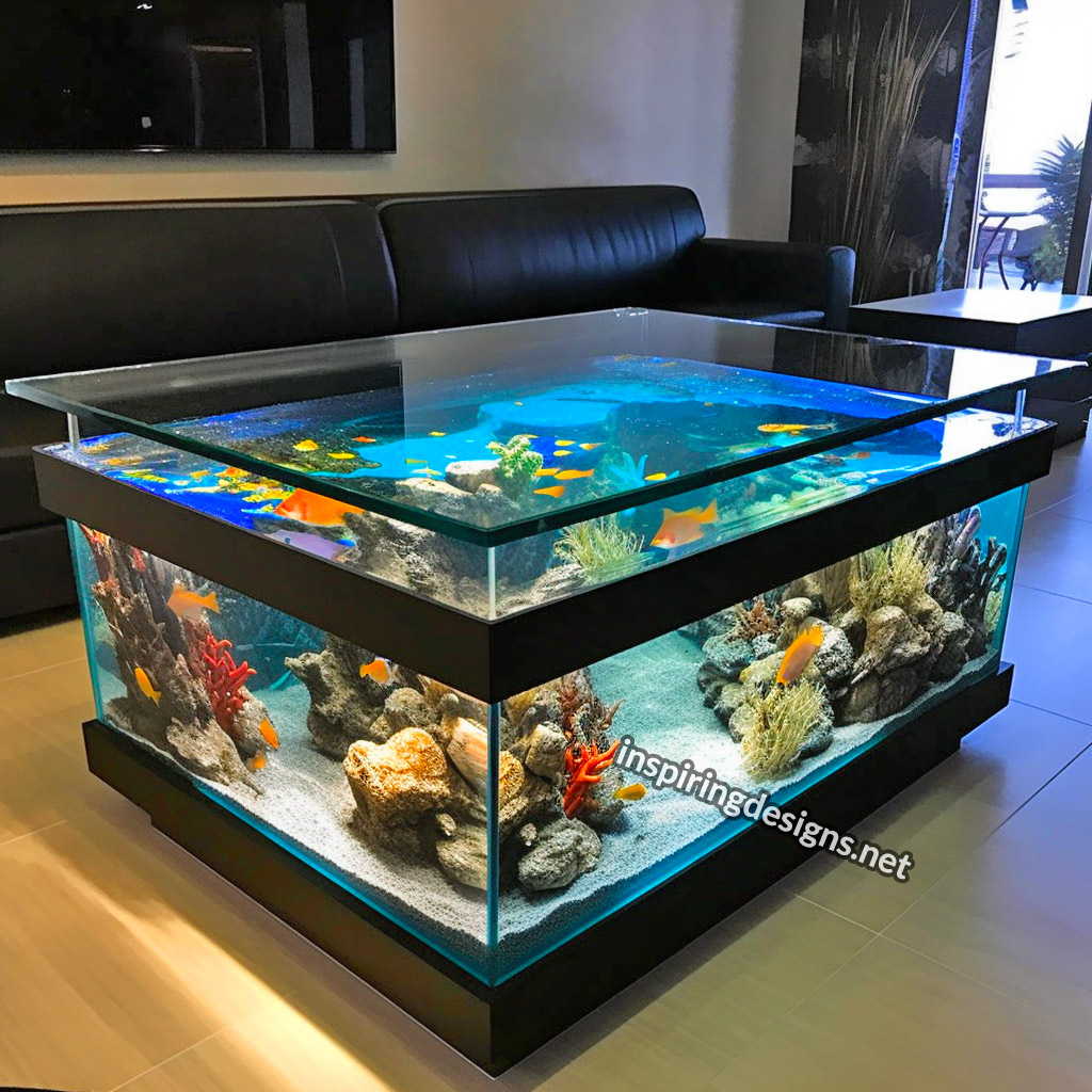 Glass Coffee Table Aquariums