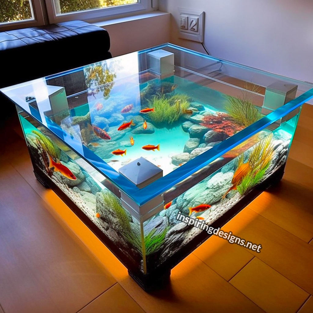 Glass Coffee Table Aquariums