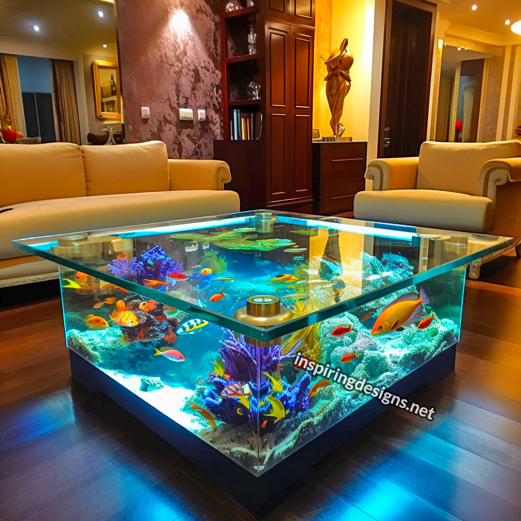Glass Coffee Table Aquariums