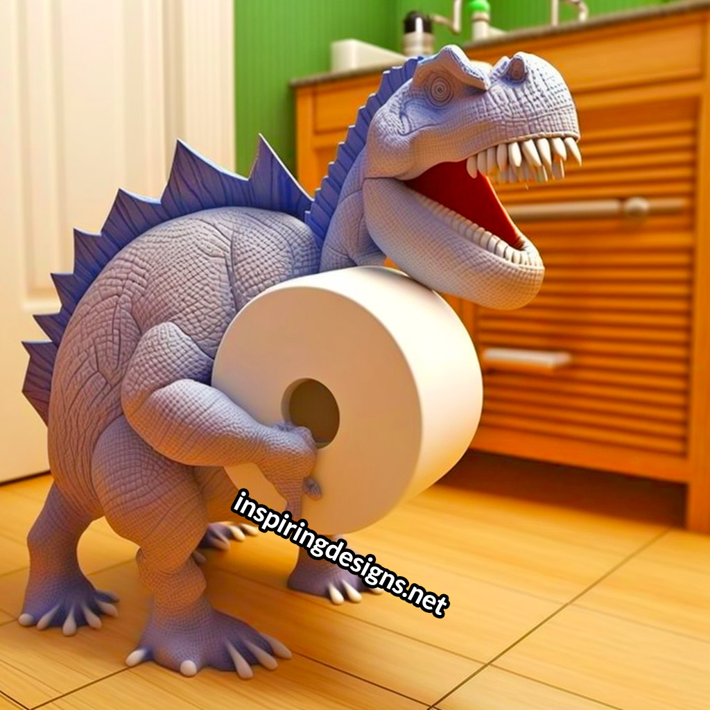 These Dinosaur Toilet Paper Holders Are Perfect For a Dino Loving Kid's  Bathroom – Inspiring Designs