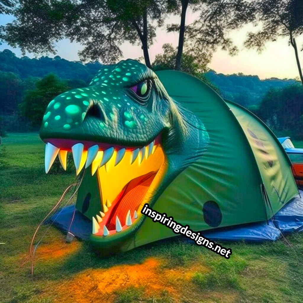 3D Dinosaur Shaped Camping Tents