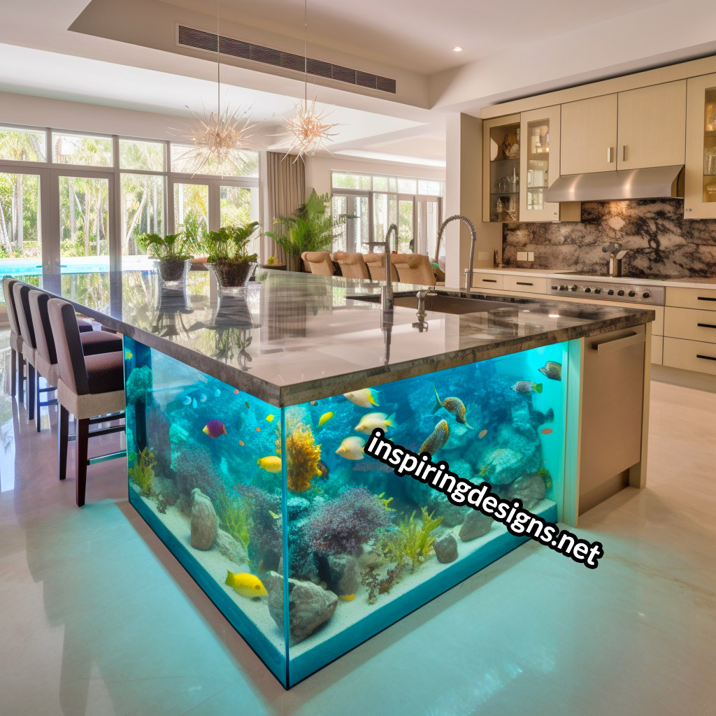 Aquarium Kitchen Islands