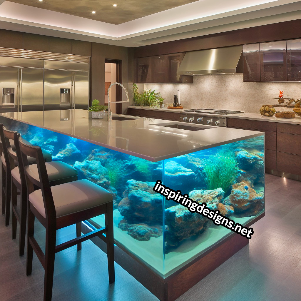 Aquarium Kitchen Islands