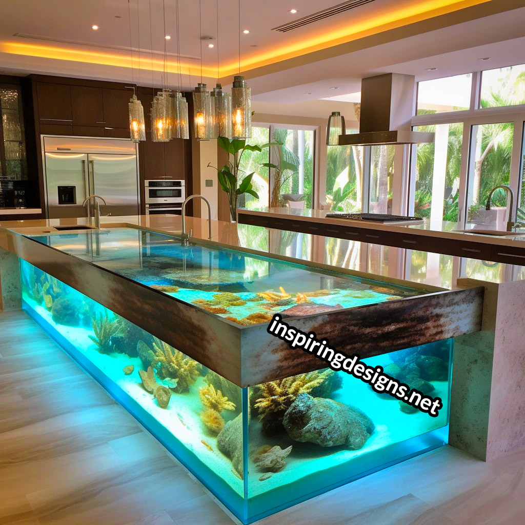 Aquarium Kitchen Islands