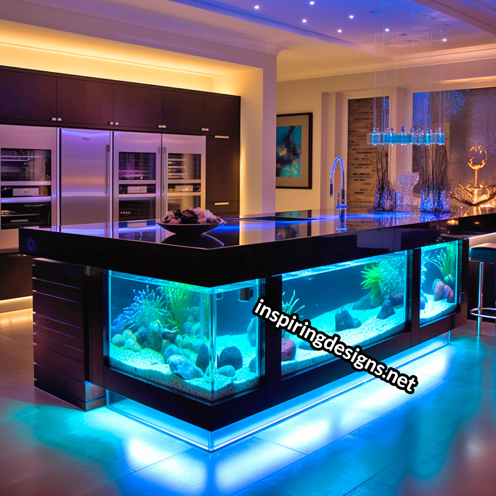 Aquarium Kitchen Islands