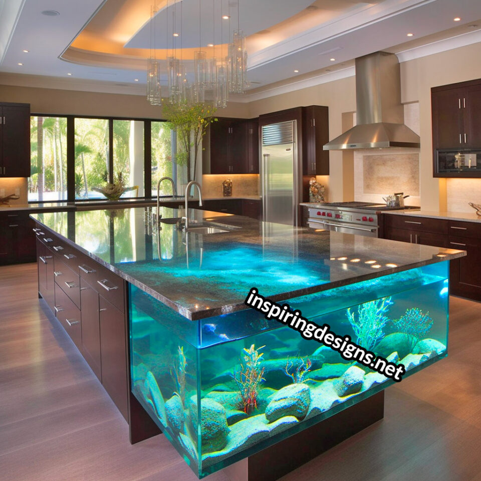 Aquarium Kitchen Islands Are Now A Thing, and We Can’t Get Enough