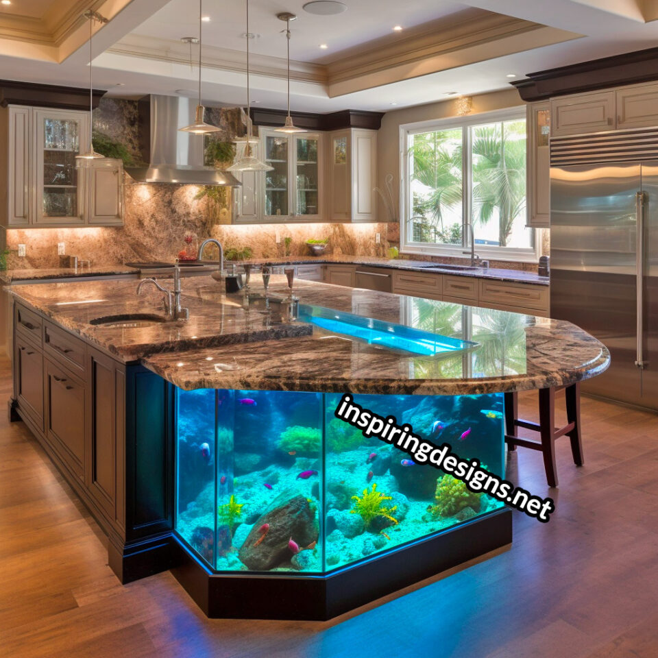 Aquarium Kitchen Islands Are Now A Thing, and We Can’t Get Enough